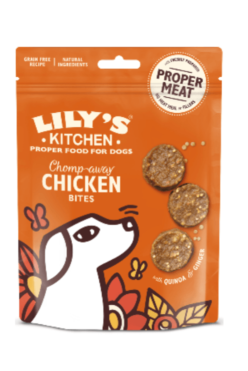 Biscoitos para cão Lilys Kitchen Dog Treats Chicken Bites 70 g
