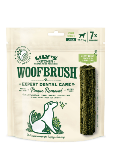 Biscoitos para cão Lilys Kitchen Dog Woofbrush Large Dental 7 sticks