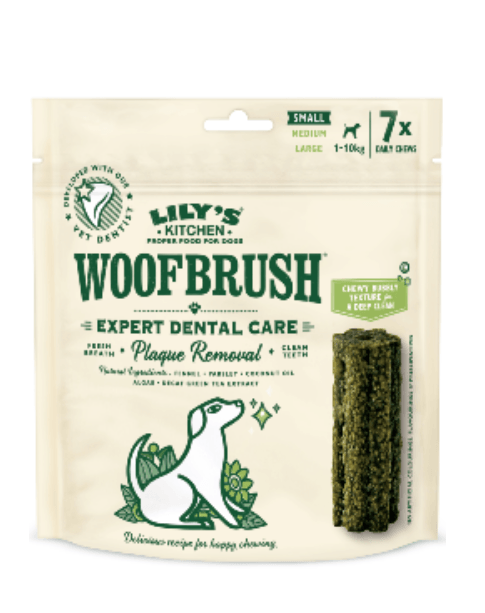 Biscoitos para cão Lilys Kitchen Dog Woofbrush Large Dental 7 sticks