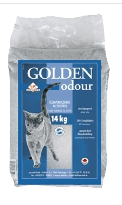 Golden Odour Areia para Gatos Auto Aglomerante