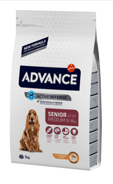 Advance Dog Medium Senior +7 Frango e Arroz