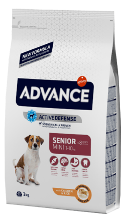 Advance Dog Mini Senior +8 Frango e Arroz