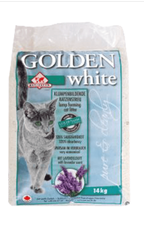 Golden White Areia para Gatos Auto Aglomerante