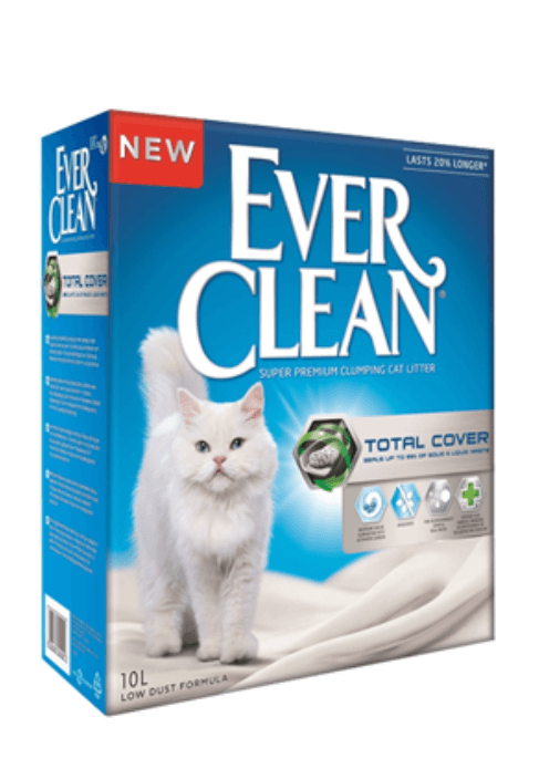 Ever Clean Total Cover Areia para Gatos Auto Aglomerante