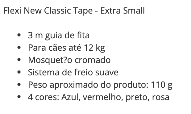 Trela para cão Flexi New Classic Tape