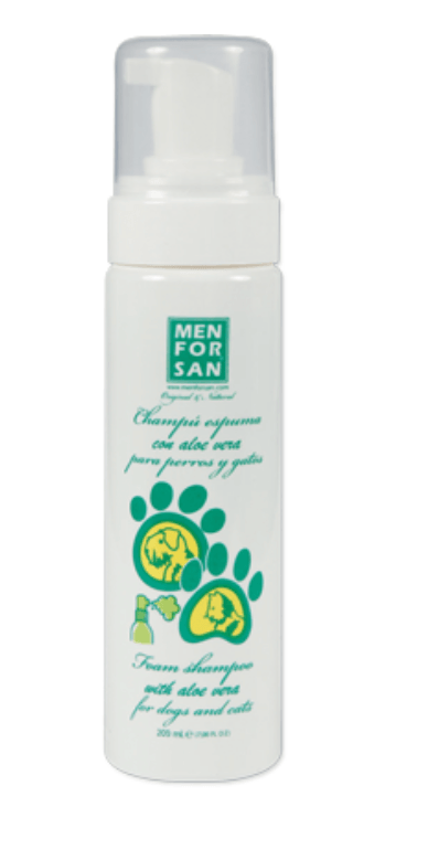 Menforsan Champô de Espuma com Aloé Vera para Cães