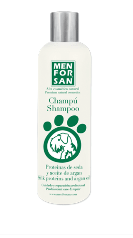 Menforsan Champô Natural com Proteínas de Seda e Óleo de Àrgan para cão