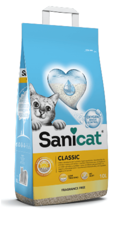 Areia para Gato Sanicat Classic Fragrance Free
