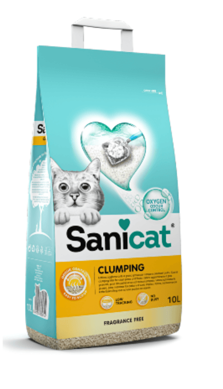 Areia para Gato Sanicat Clumping Fragrance Free