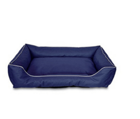 Eurosiam Cama para cão Loft Rectangular Basket com Pegas | Azul