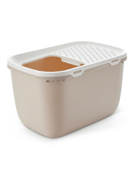 Caixa de areia para Gatos Savic WC Hop In Giant Branco & Moka