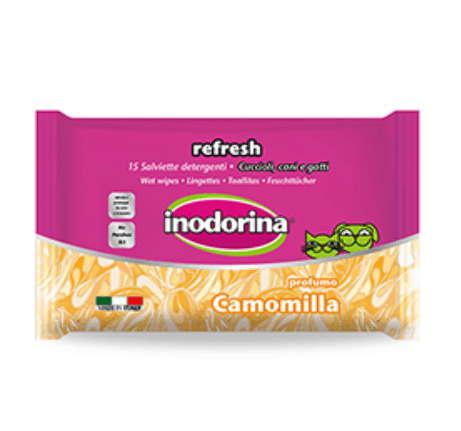 Inodorina Toalhetes Refresh Pocket Camomila 15 Toalhetes