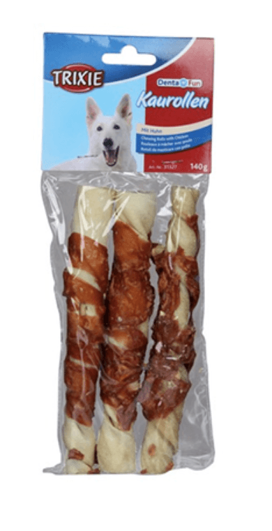 Biscoitos para cão Trixie Dog Denta Fun Chewing Rolls with Chicken