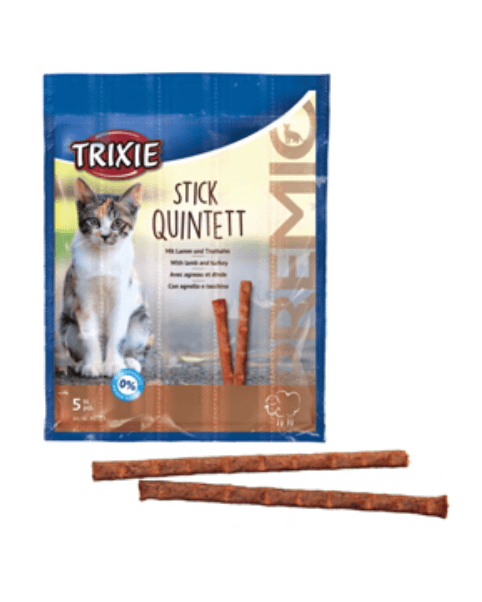 Biscoitos para Gato Trixie Cat Stick Quintett | Lamb & Turkey | 5 sticks