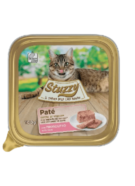 Ração húmida para Gatos Mister Stuzzy Cat | Ham 16 x 100g