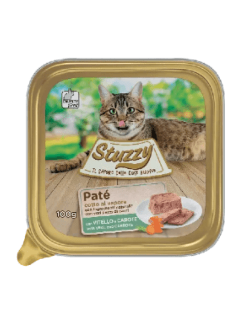 Ração húmida para Gatos Mister Stuzzy Cat | Veal & Carrot 16 x 100g