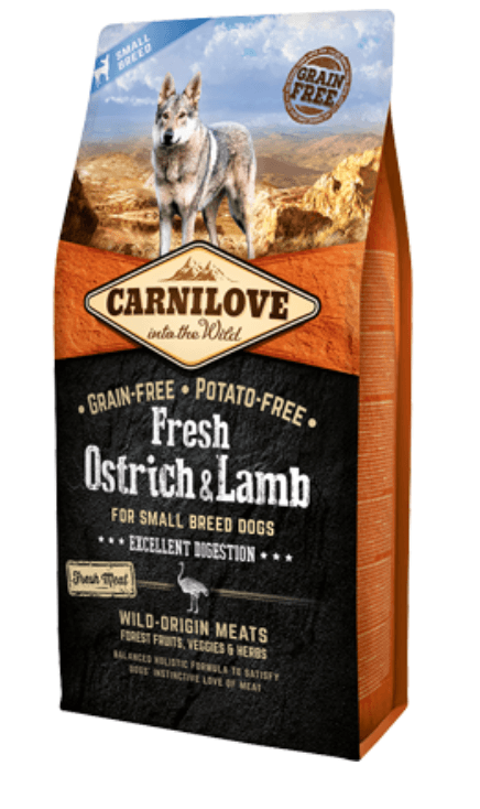 Carnilove Grain-Free Fresh Ostrich & Lamb Adult Small Dog 1,5Kg
