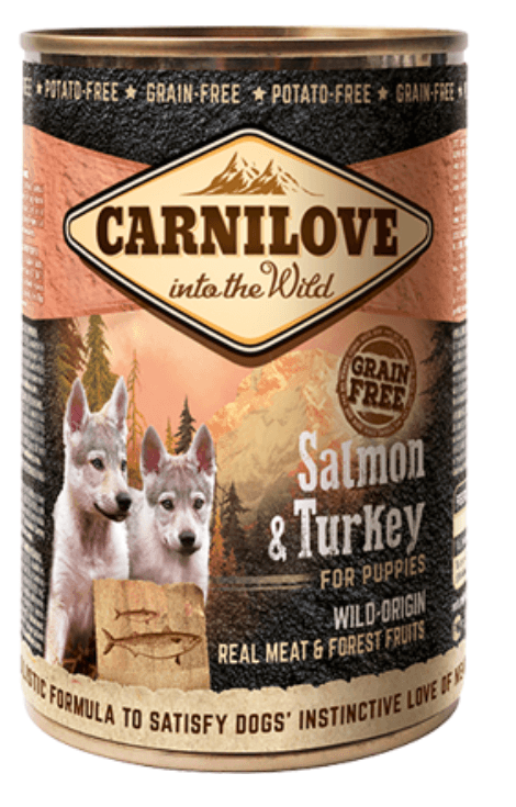 Carnilove Grain-Free Salmon & Turkey Puppies Wet (Lata) 400 g