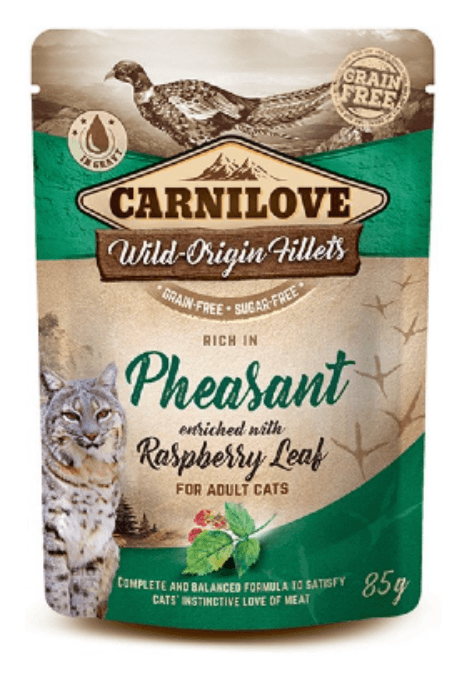 Carnilove Grain-Free Cat Pheasant with Raspberry Leaves Wet (Saqueta) 85 g