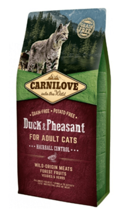 Carnilove Grain-Free Cat Adult Hairball Control Duck & Pheasant