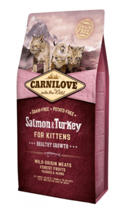 Carnilove Grain-Free Kitten Healthy Growth Salmon & Turkey