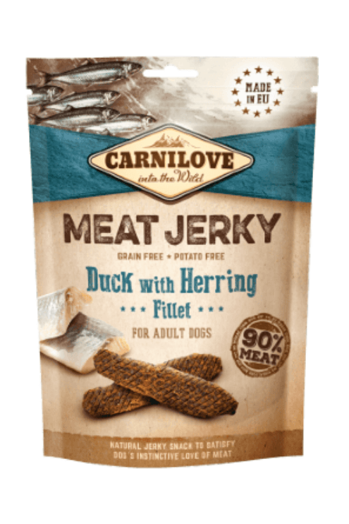 Snack Carnilove Meat Jerky Duck with Herring Fillet 100 g