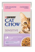 Cat Chow Adult Sensitive Salmon & Courgette Wet (Saqueta) 26 x 85 g