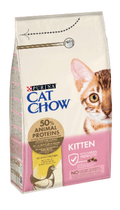 Ração para Gatos Cat Chow Kitten Chicken 1,5 kg