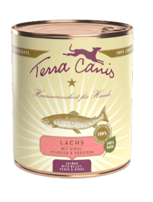 Terra Canis Salmão com Milhete, Pêssego e Ervas Wet (Lata) 800 g