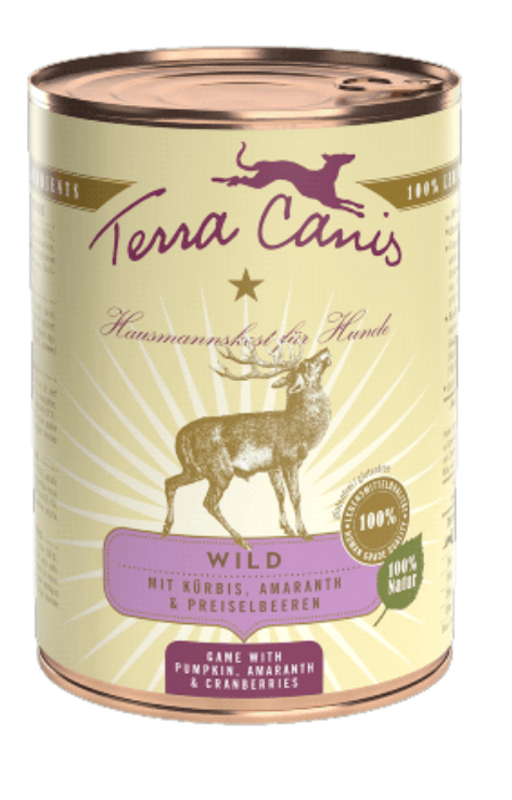 Terra Canis Veado com Abóbora, Amaranto e Arando Wet (Lata) 400 g