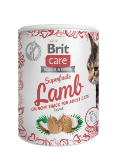 Brit Care Cat Snack Superfruits Lamb 100 g