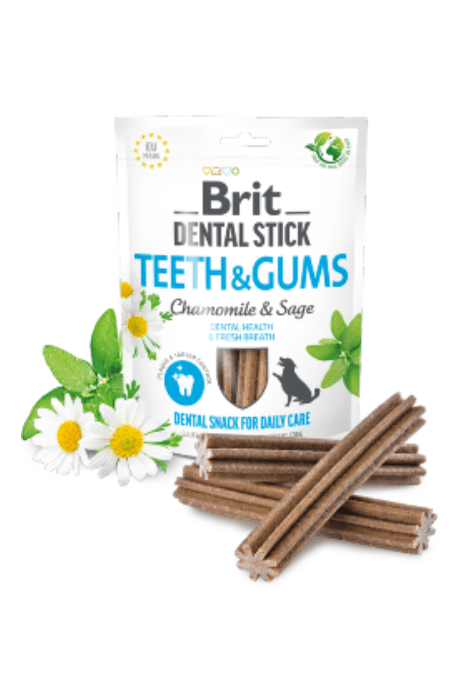 Brit Care Dog Dental Stick Teeth & Gums with Chamomile & Sage 7 sticks
