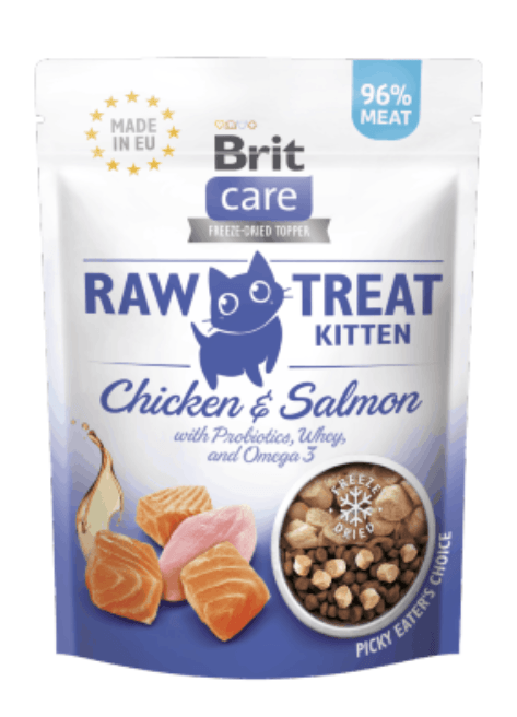 Brit Care Raw Treat Cat Kitten Chicken & Salmon 40 g