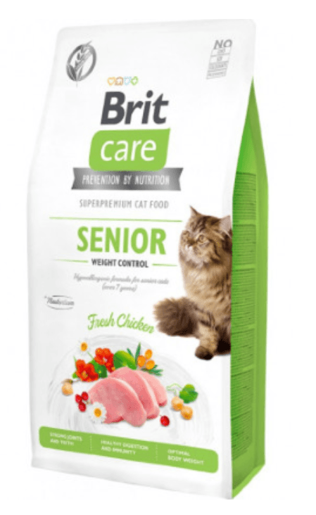 Brit Care Cat Grain Free Senior Weight Control Chicken & Peas 400 g