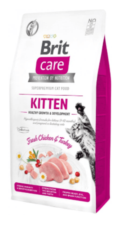 Brit Care Cat Grain Free Kitten Healthy Growth & Development Turkey & Chicken 400 g