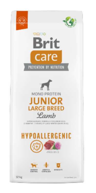 Brit Care Dog Hypoallergenic Junior Large Breed Lamb 3Kg