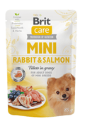 Brit Care Mini Rabbit & Salmon Fillets in Gravy Wet (Saqueta) 12 x 85 g