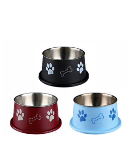 Trixie Long-Ear Bowl in Stainless Steel and Plastic
