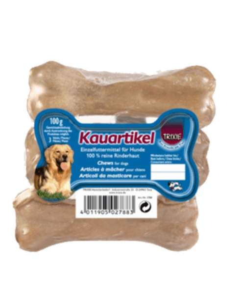 Trixie Chewing Bones of Rawhide (Blister c/ 3 Unidades) 11 cm