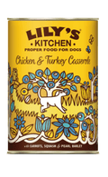 Ração húmida para Cão Lilys Kitchen Dog Chicken and Turkey Casserole Lata 6 x 400 g