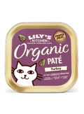 Ração húmida para Gatos Lilys Kitchen Cat Adult Organic Paté Turkey Wet 19 x 85 g