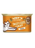 Ração húmida para Gatos Lilys Kitchen Cat Tasty Cuts Adult Chicken in Gravy Lata 12 x 85 g