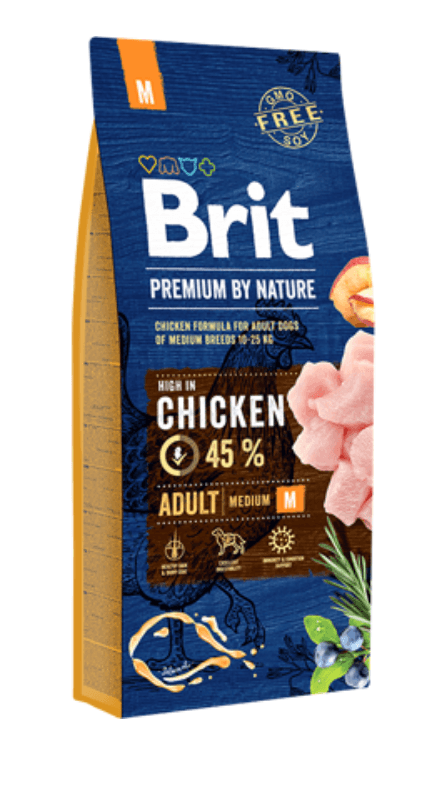 Ração para Cão Brit Premium by Nature Adult Medium Dog 1 Kg