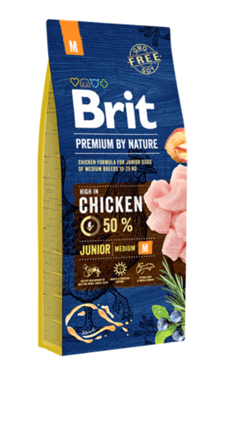 Ração para Cão Brit Premium by Nature Junior Medium Dog 3 kg