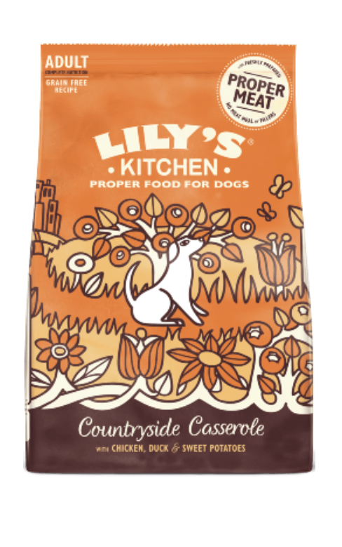 Ração para Cão Lilys Kitchen Dog Adult Countryside Casserole com Pato e Frango  2,5 kg