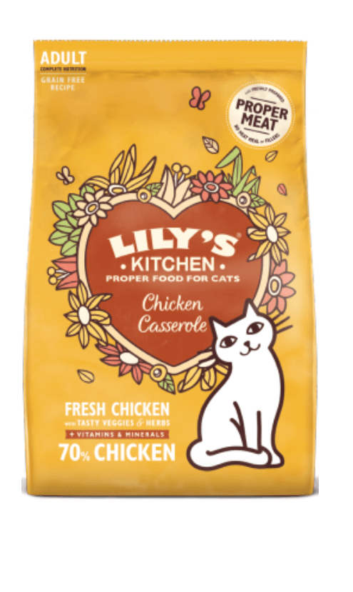 Ração para Gatos Lilys Kitchen Adulto Frango Casserole 800 g
