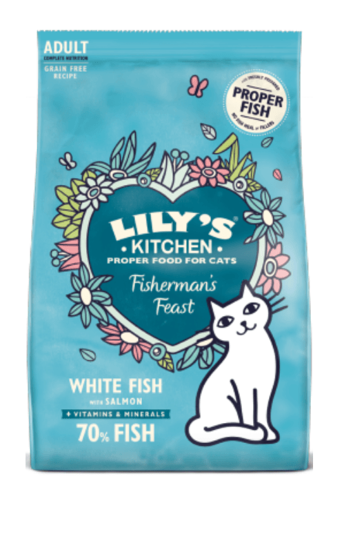 Ração para Gatos Lilys Kitchen Cat Adult Fishermans Feast 800 g