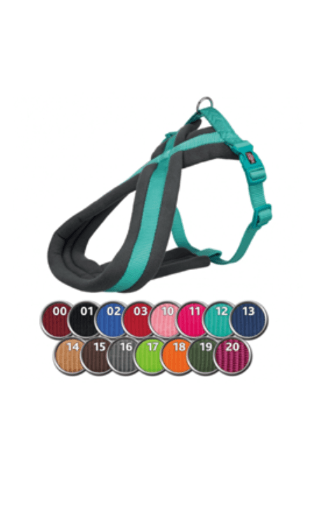 Trixie Peitoral de Passeio Premium 25 mm x 70-100 cm para cão Preto